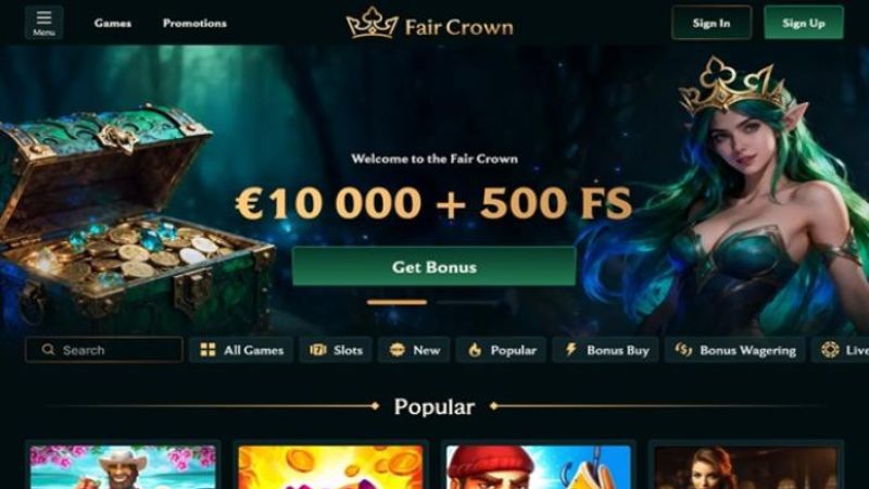 Faircrown Casino transparency and bonus for NZ
